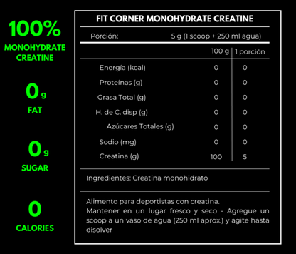 CREATINA MONOHIDRATADA 300g