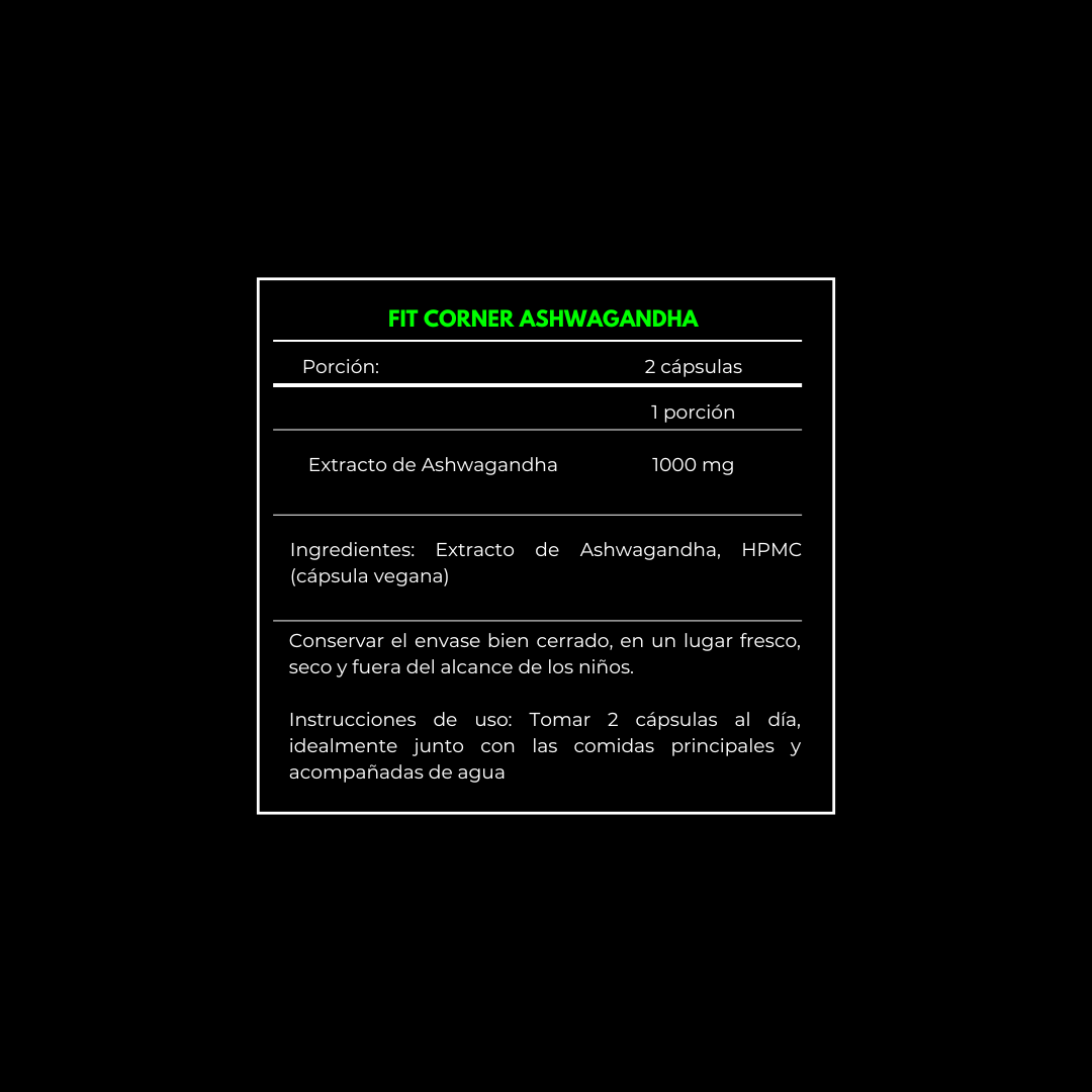 ASHWAGANDHA PRO® / 60 cápsulas