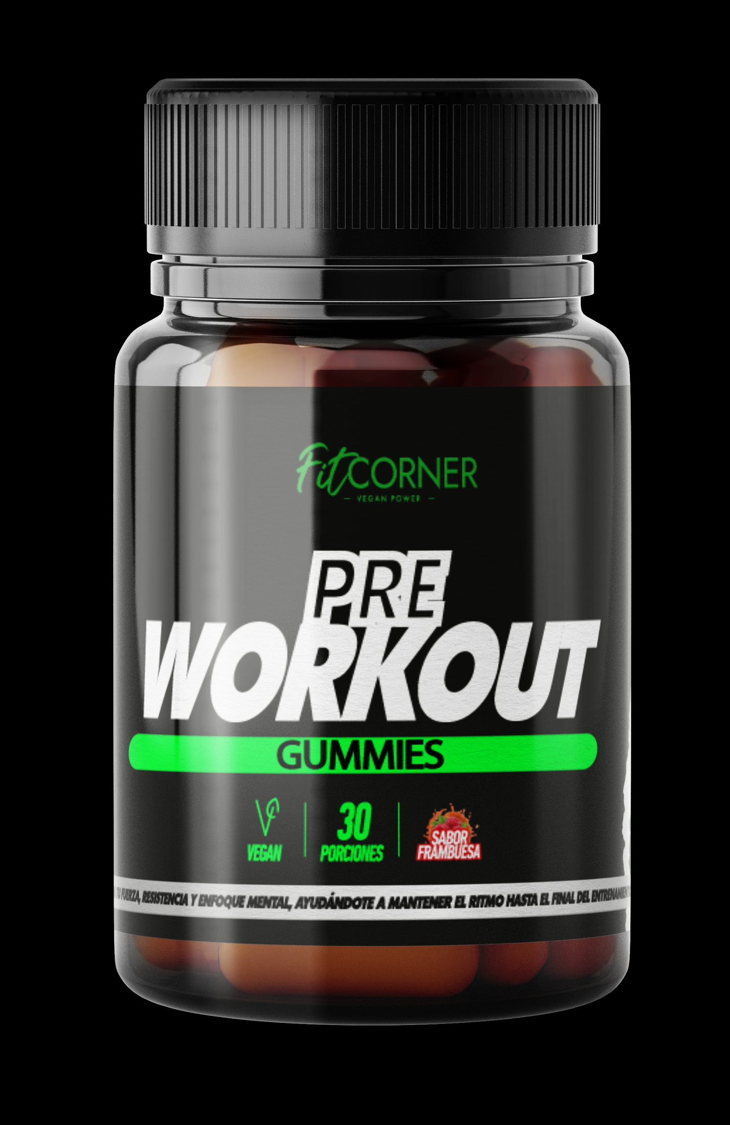 Pre Entrenamiento - 400 mg Cafeína - Gomitas